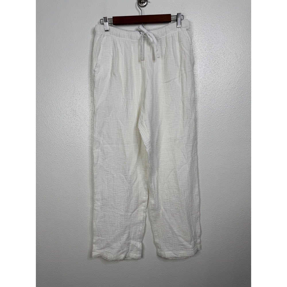 Little Moon by Aritzia AirPlush Cotton Sail Pant in White Size Medium